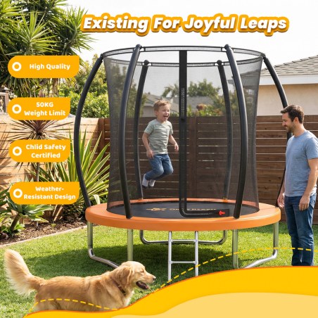 Τραμπολίνο Με Δίχτυ Bebe Stars Δ 185Cm 646-171