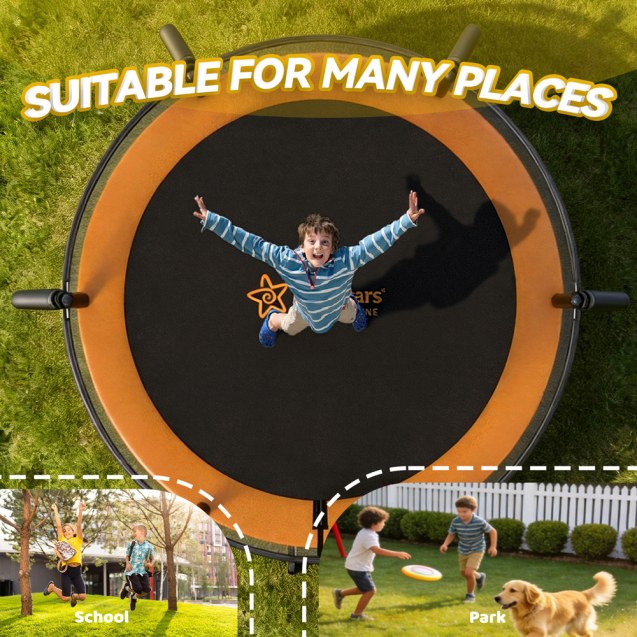 Τραμπολίνο Με Δίχτυ Bebe Stars Δ 185Cm 646-171