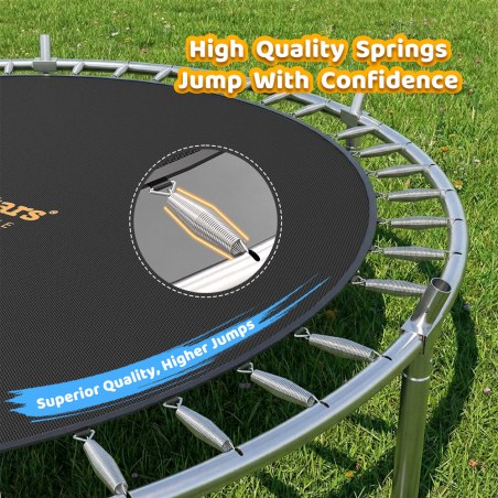 Τραμπολίνο Με Δίχτυ Bebe Stars Δ 245Cm 647-171