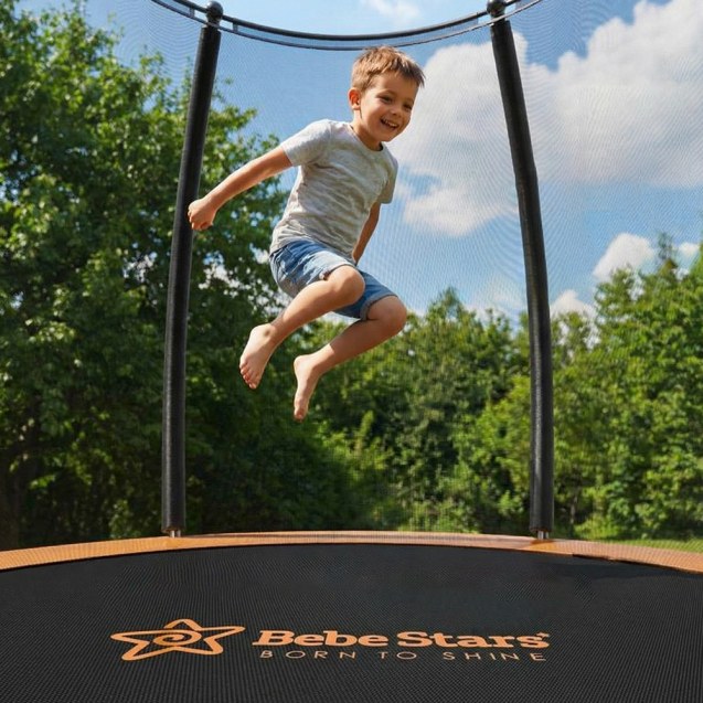 Τραμπολίνο Με Δίχτυ Bebe Stars Δ 245Cm 647-171
