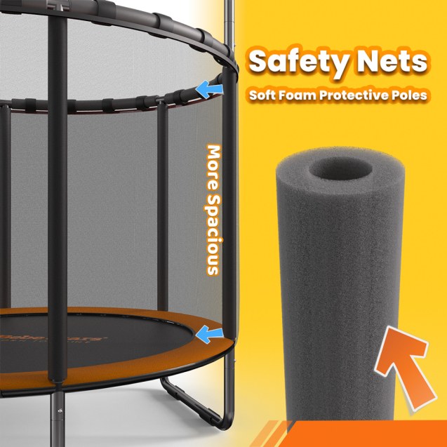 Τραμπολίνο Με Δίχτυ Bebe Stars Δ 140Cm 644-171