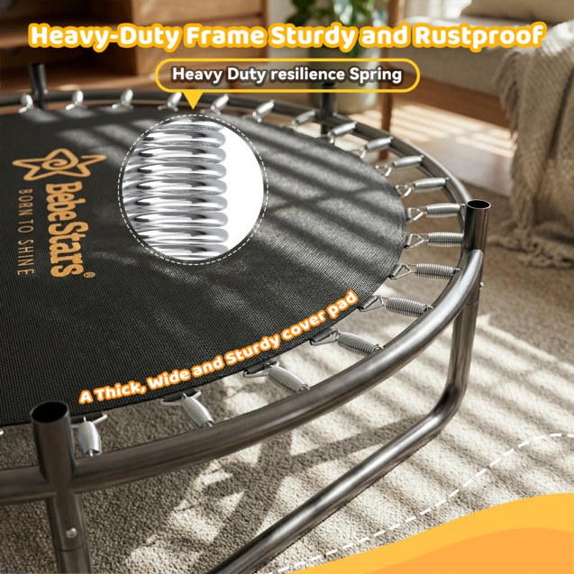 Τραμπολίνο Με Δίχτυ Bebe Stars Δ 140Cm 644-171