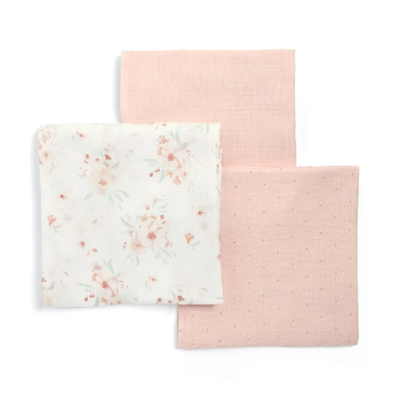 Βρεφικές Μουσελίνες Mamas& Papas Αγκαλίας 3 τμχ 90x90 Floral 23180348