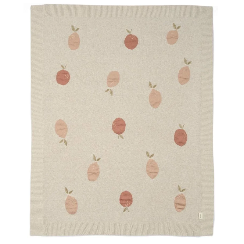 Mamas & Papas Παιδική Κουβέρτα Mamas & Papas Πλεκτή SML 70x90 Seedling Fruit 23280052