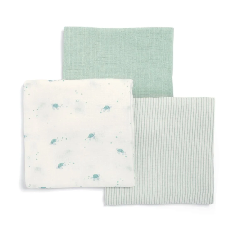 Σετ Μουσελίνες Αγκαλιάς Mamas & Papas Turtle 3 τεμ. 90Χ90 23180347