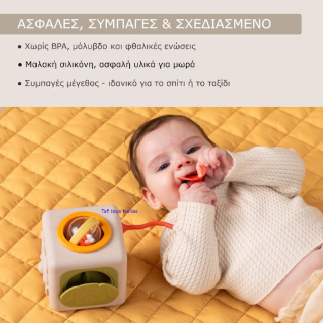 Κύβος Δραστηριοτήτων Σιλικόνης Taf Toys T-13885