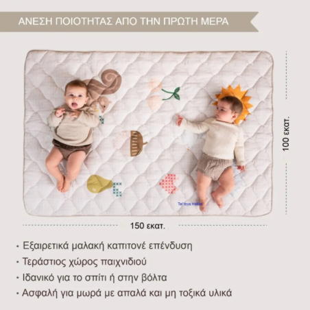 Χαλάκι Παπλωματάκι Παιχνιδιού Taf Toys T-13915 100X150