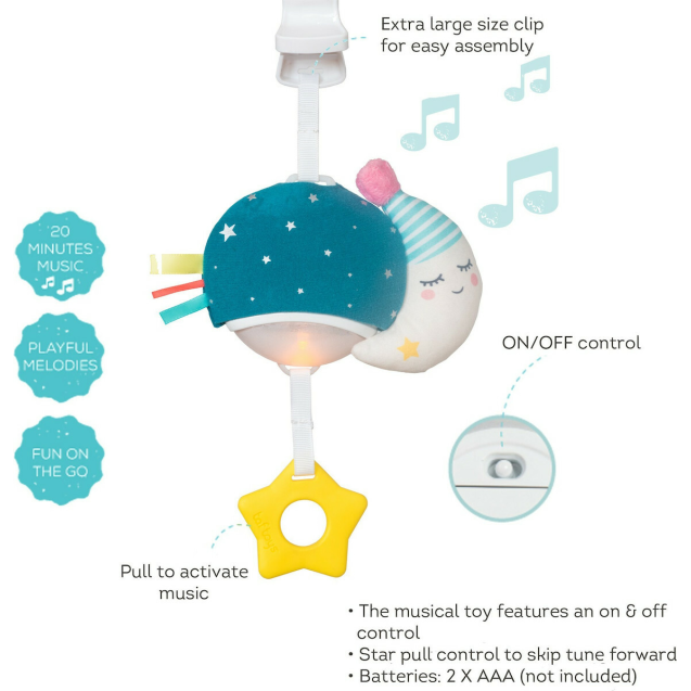 Κρεμαστό Μουσικό Παιχνίδι Taf Toys Musical Mini...