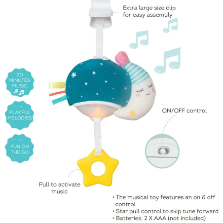 Κρεμαστό Μουσικό Παιχνίδι Taf Toys Musical Mini Moon T-12585
