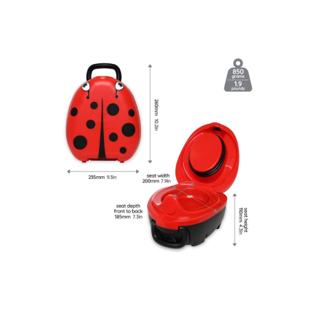 Φορητό Γιο Γιο My Carry Potty Πασχαλίτσα Κόκκινη MCP-LB