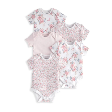 Σετ Βρεφικά Εσώρουχα Mamas & Papas Συνδυαστικά Σχέδια Ροζ 5τεμ.