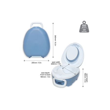 Φορητό Γιο Γιο My Carry Potty Μπλε Παστέλ MCP-OC-BL