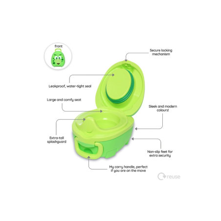 Φορητό Γιο Γιο My Carry Potty Δεινοσαυράκι Πράσινο MCP-DI