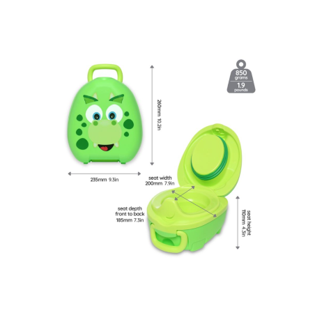 Φορητό Γιο Γιο My Carry Potty Δεινοσαυράκι Πράσινο MCP-DI