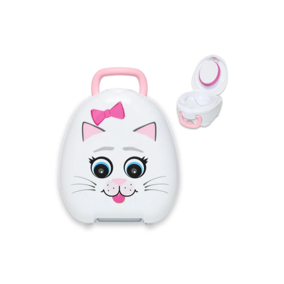 Φορητό Γιο Γιο My Carry Potty Γατούλα Λευκό/Ροζ MCP-CA