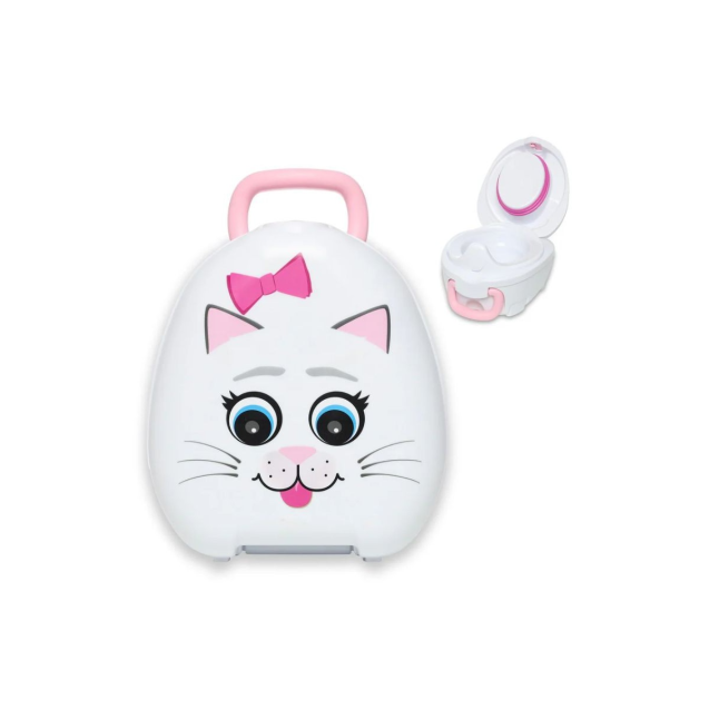 Φορητό Γιο Γιο My Carry Potty Γατούλα Λευκό/Ροζ...