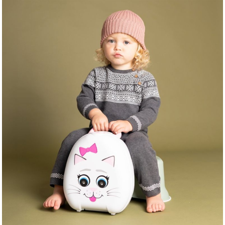 Φορητό Γιο Γιο My Carry Potty Γατούλα Λευκό/Ροζ MCP-CA