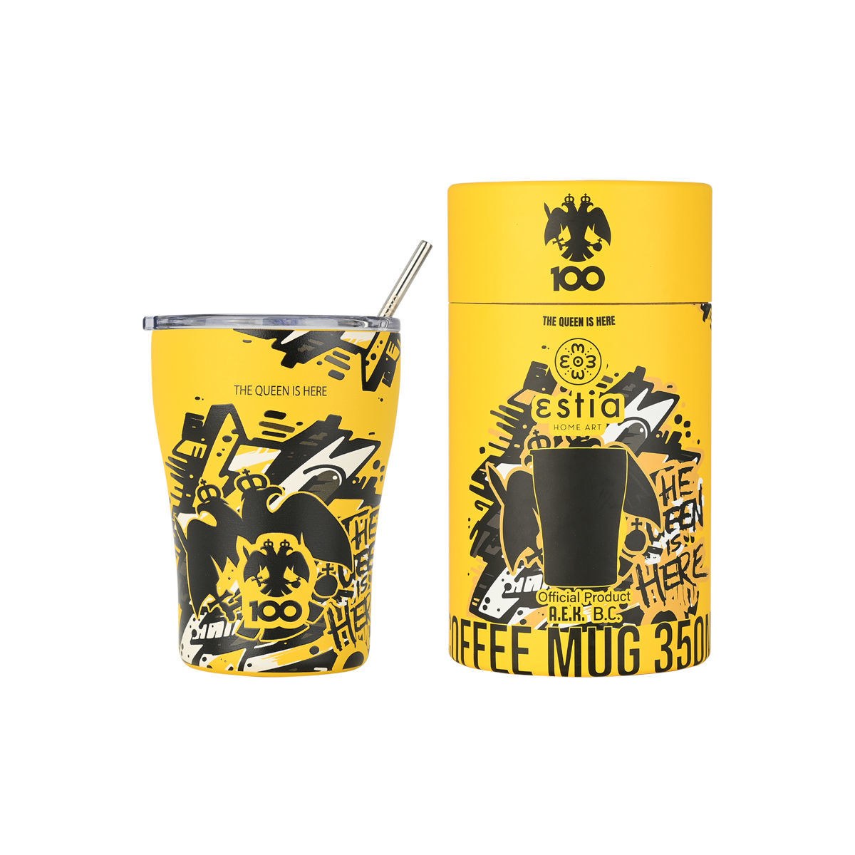 Estia Estia Θερμός Coffee Mug Aek Bc Edition The Queen Is Here 350Ml