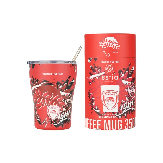 Estia Θερμός Coffee Mug Olympiacos Bc Edition Together We...