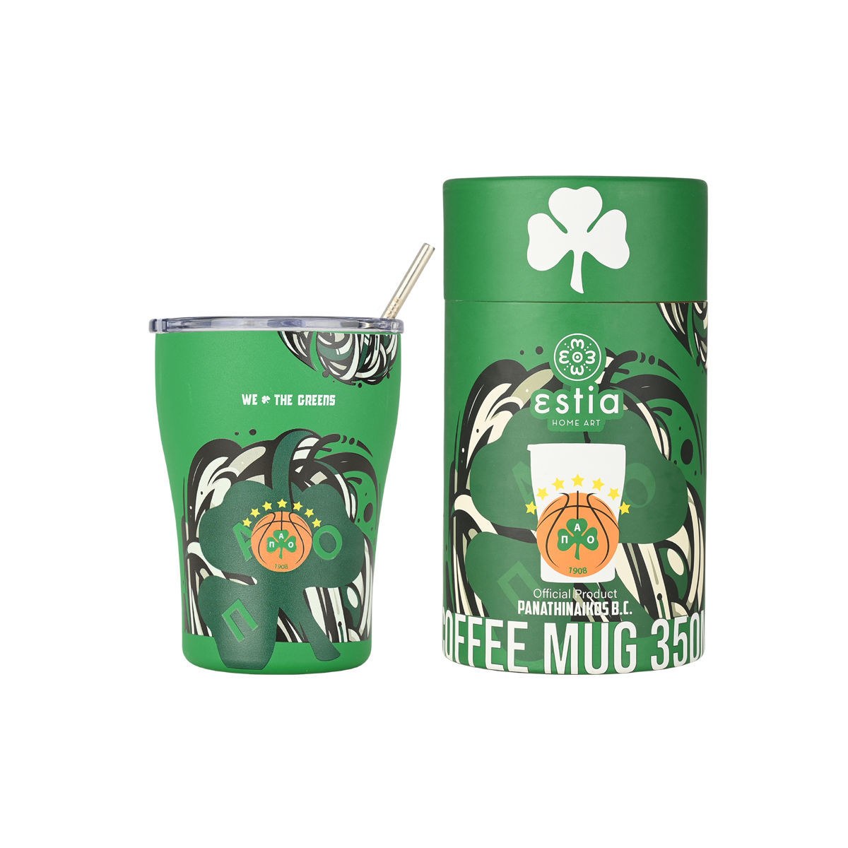 Estia Estia Θερμός Coffee Mug Panathinaikos Bc Edition We The Greens 350Ml