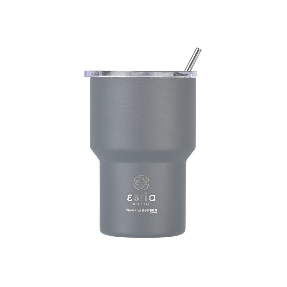 Estia Θερμός Mug Lite Save The Aegean 400Ml Fjord Grey