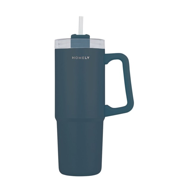 Θερμός Straw Tumbler 900Ml Indigo Blue