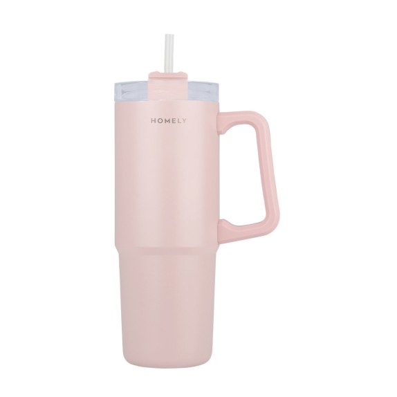 Θερμός Straw Tumbler 900Ml Rose Quartz