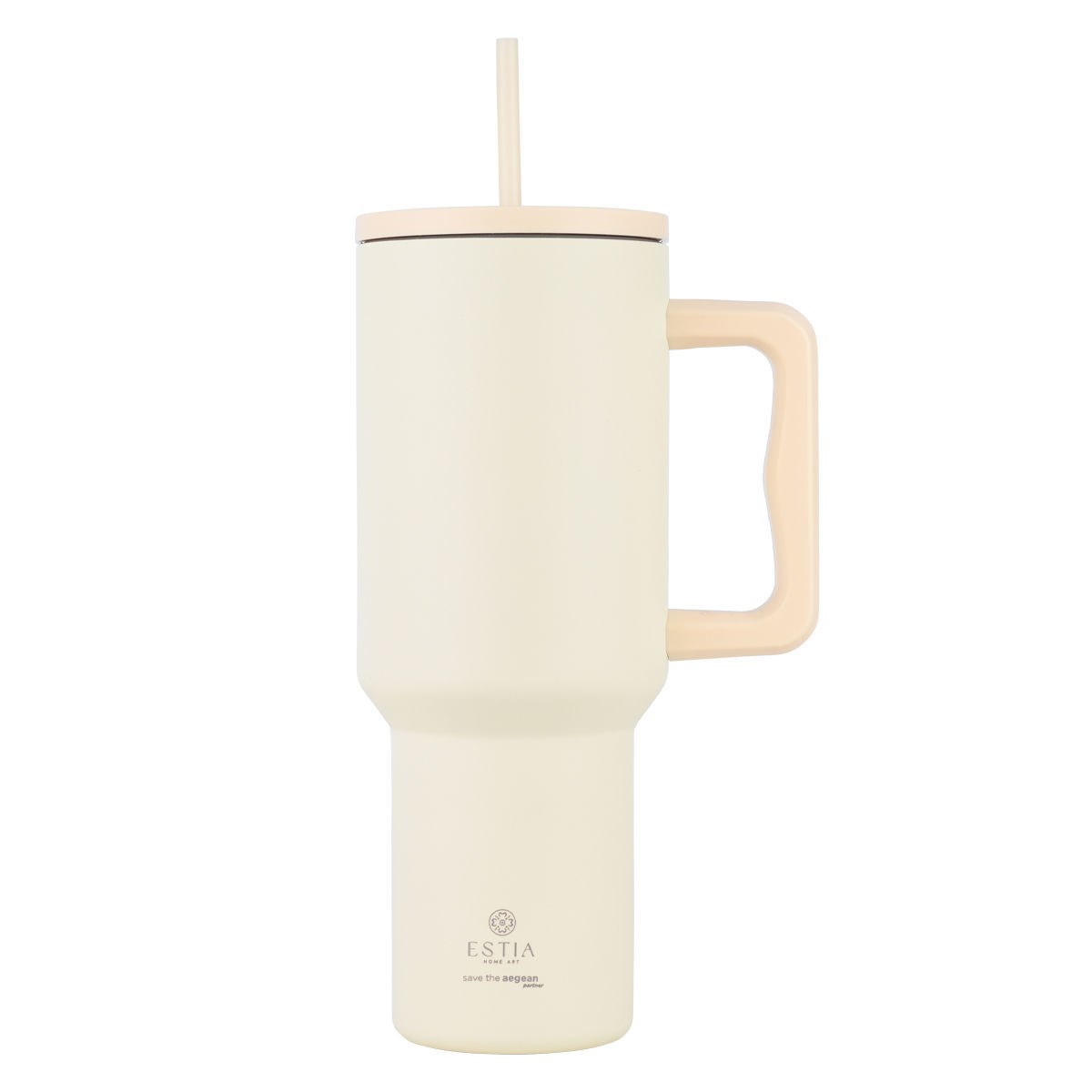 Estia Estia Θερμός Straw Tumbler Xl Save The Aegean 1200Ml Lily White
