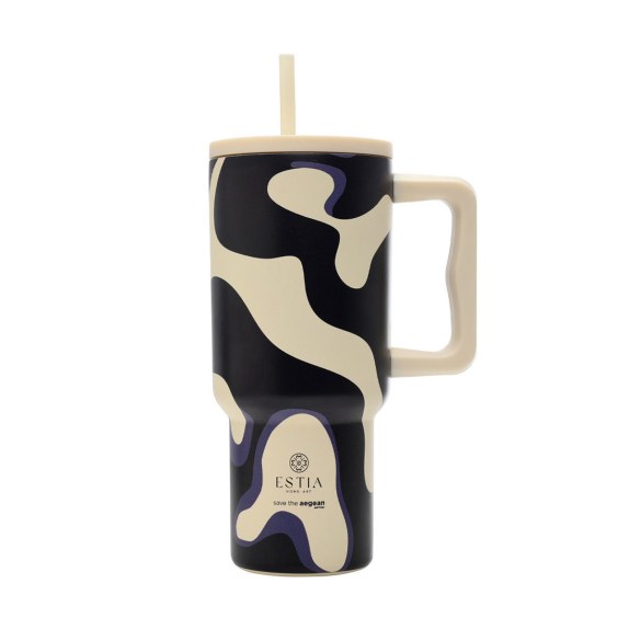 Estia Θερμός Straw Tumbler Xl Save The Aegean 900Ml Bold...