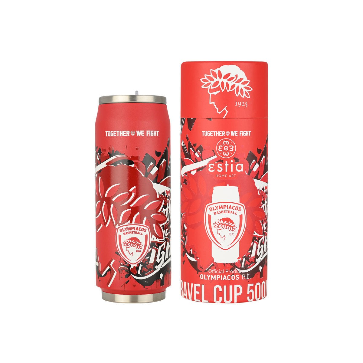 Estia Θερμός Travel Cup Olympiacos Bc Edition Together We Fight 500Ml