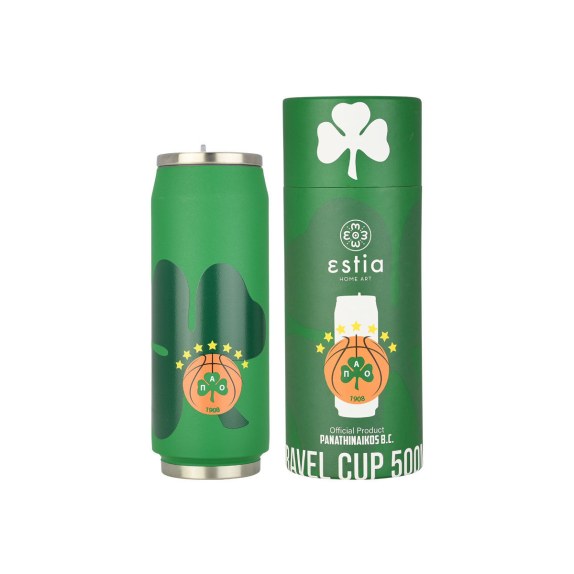 Estia Θερμός Travel Cup Panathinaikos Bc Edition 500Ml