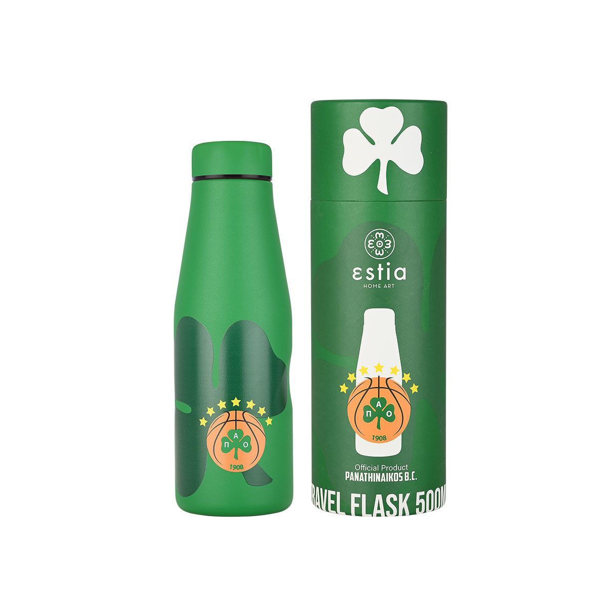 Estia Θερμός Travel Flask Panathinaikos Bc Edition 500Ml
