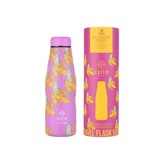 Estia Θερμός Travel Flask Save The Aegean 500Ml Banana Swirl