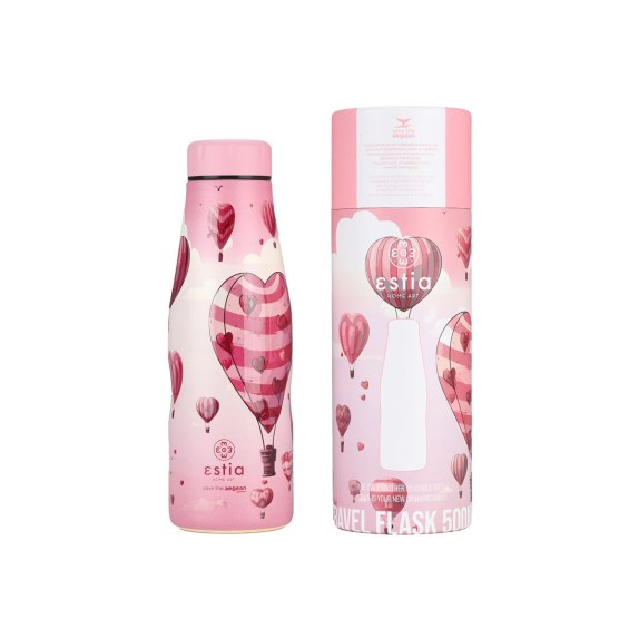 Estia Θερμός Travel Flask Save The Aegean 500Ml Love Ascend