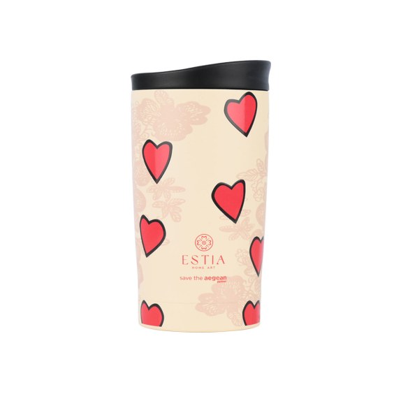 Estia Θερμός Travel Mug Save The Aegean 350Ml Tender Lace