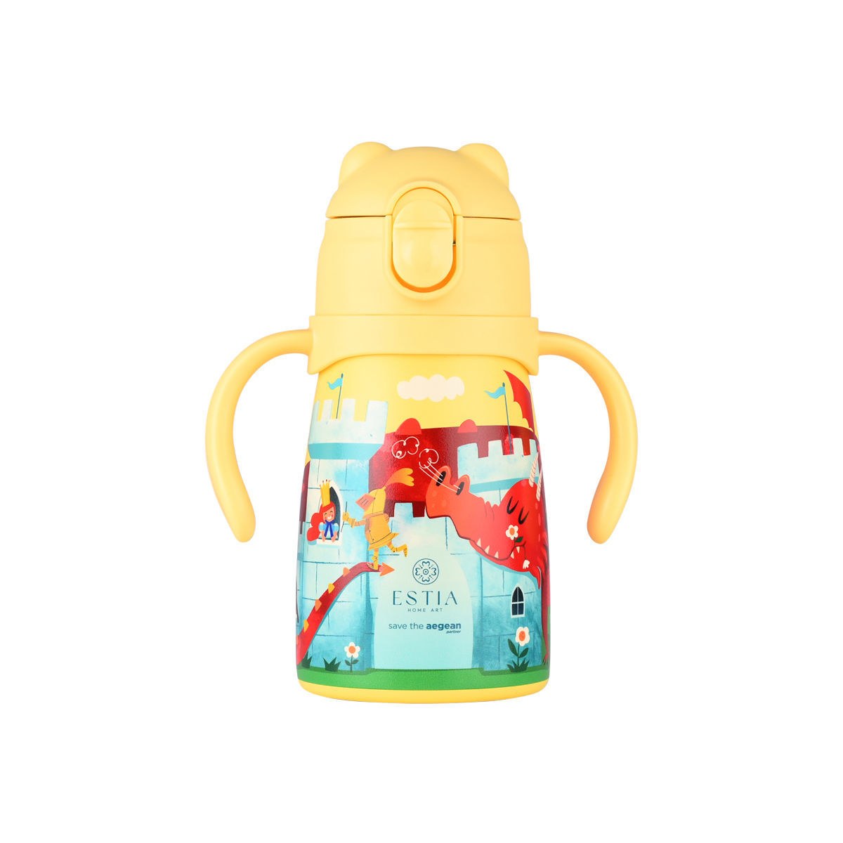 Estia Θερμός Παιδικό Bubble Bottle Save The Aegean 300Ml Fortress Dragon