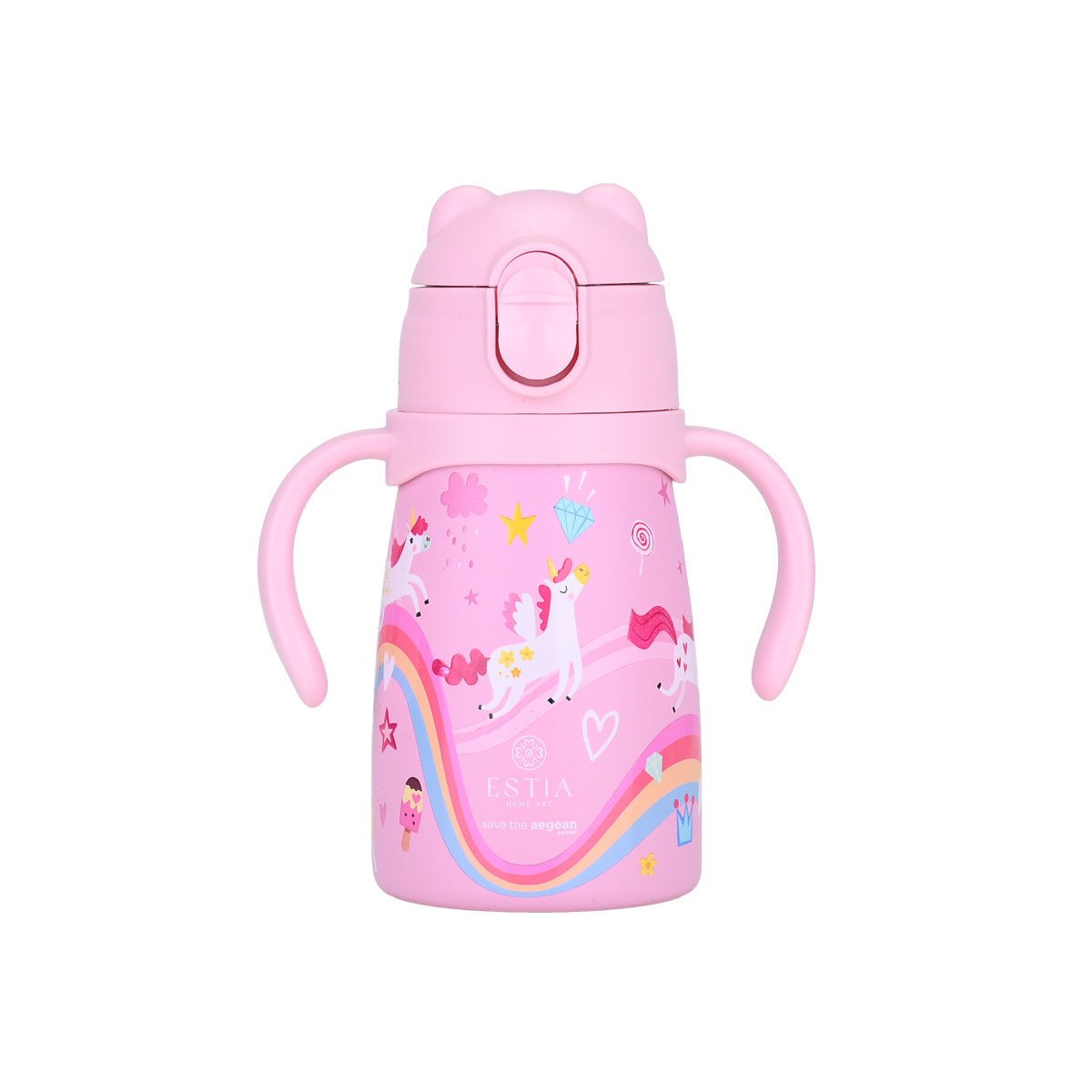 Estia Θερμός Παιδικό Bubble Bottle Save The Aegean 300Ml Rainbow Dreams