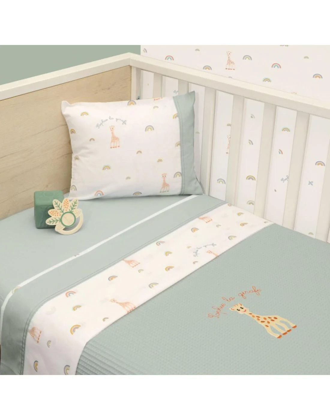 Κουβέρτα Πικέ Κούνιας Baby Oliver Des 503 Sophie La Girafe 100X140 46-6720/503