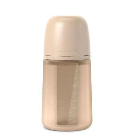 Μπιμπερό Σιλικόνης Suavinex Φυσιολογική Θηλή Sx Pro Irish Cream +3m 240ml BR79792