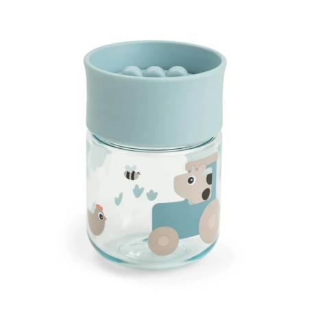 Εκπαιδευτικό Ποτήρι Done By Deer Farm Blue 360° 260ml BR90020