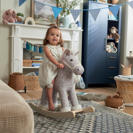 Κουνιστό Ξύλινο Αλογάκι Mamas & Papas Grey Star 23180365