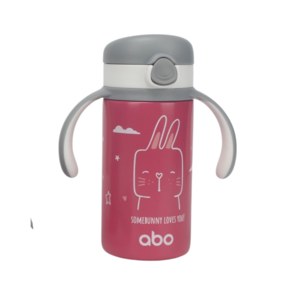 ABO Παγούρι Θερμός 280ml Με Χερούλι Και Καλαμάκι...