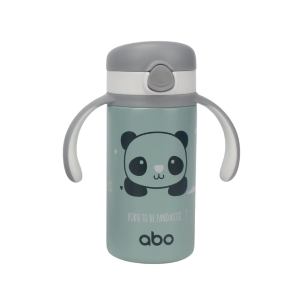ABO Παγούρι Θερμός 280ml Με Χερούλι Και Καλαμάκι Born To...