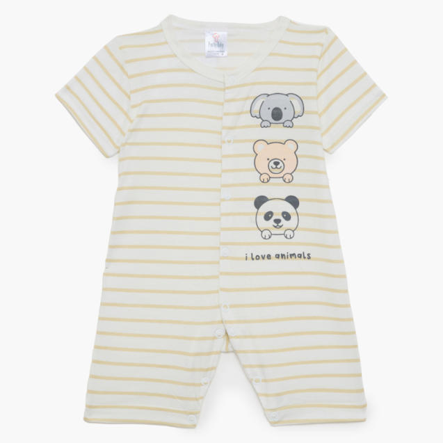 Φορμάκι Κοντό Μανίκι Pretty Baby Animals Εκρού