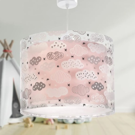 Clouds Pink κρεμαστό παιδικό φωτιστικό (41412MS)