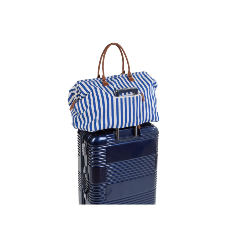Τσάντα Αλλαγής ChildHome Mommy Bag stripes electric blue/light blue BR78255