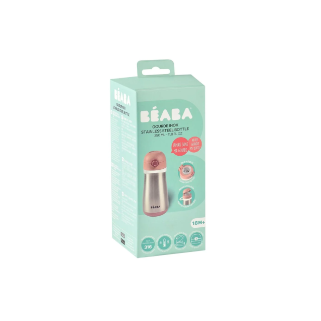 Μπουκάλι Θερμός Beaba Ανοξείδωτο Με Λαβή 350ml...