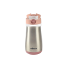Μπουκάλι Θερμός Beaba Ανοξείδωτο Με Λαβή 350ml + 18μ Old pink BR79141