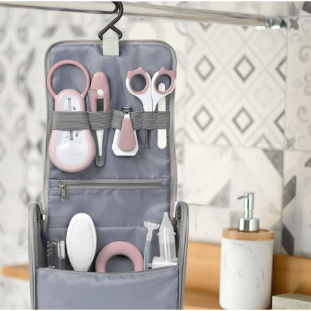 Τσάντα Περιποίησης Μωρού Beaba Old Pink 9τεμ BR79276