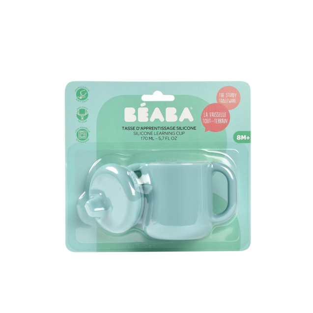 Ποτήρι Εκπαιδευτικό Beaba Σιλικόνης Blue BR79135